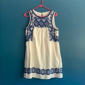 Blue and white madewell dress